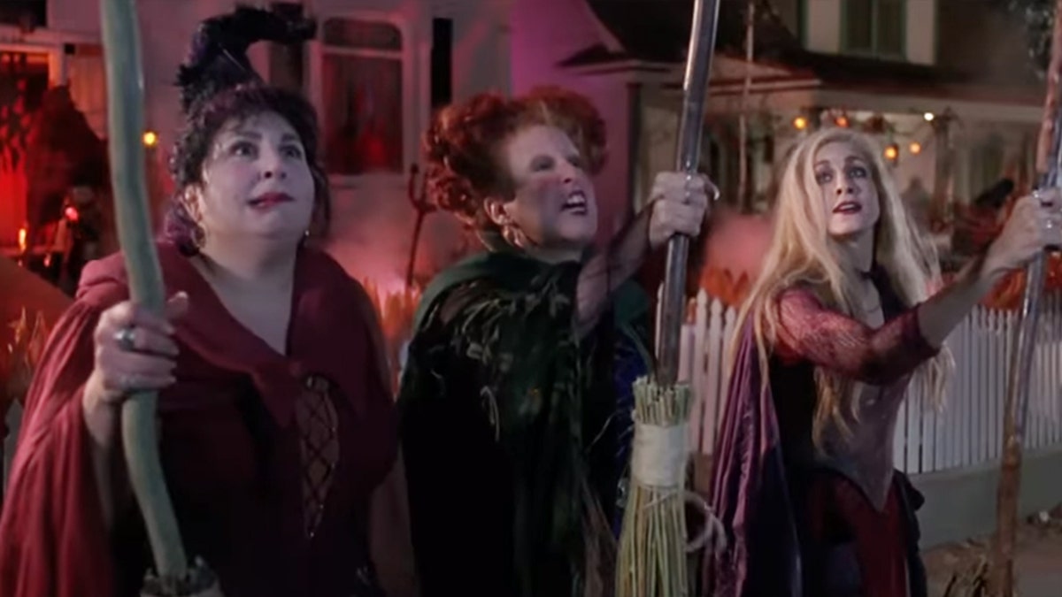 Kathy Nahimy, Bette Midler and Sarah Jessica Parker in the 1993 Disney production Hocus Pocus