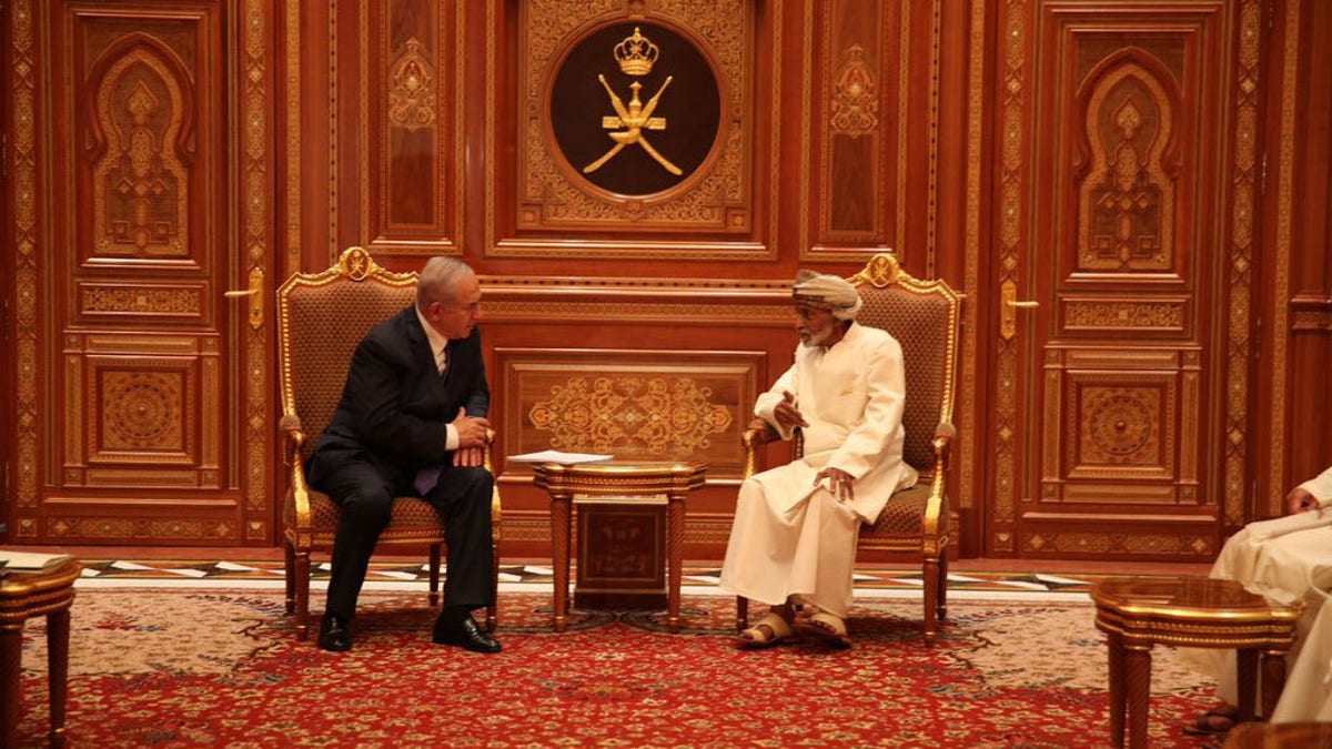 Netanyahu met with Oman's Sultan Qaboos bin Said during the surprise and rare visit to the majority Muslim nation.