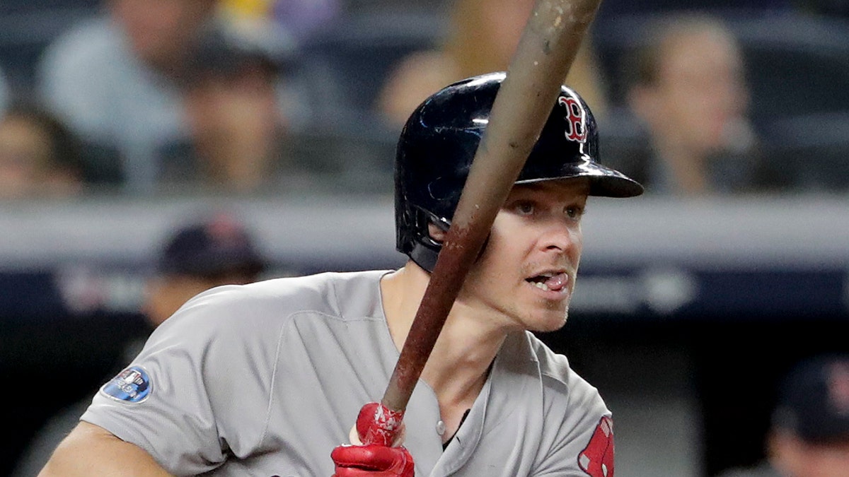 Boston Red Sox infielder Brock Holt has historic playoff game