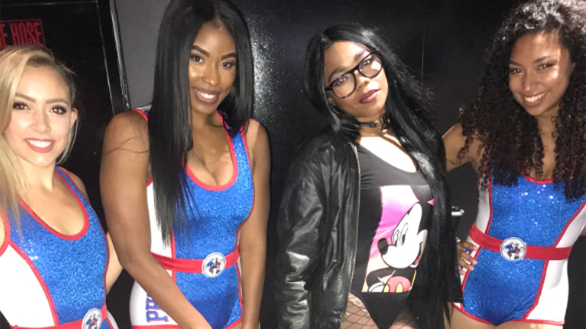 A model was barred from entering a Sixers game due to her outfit.