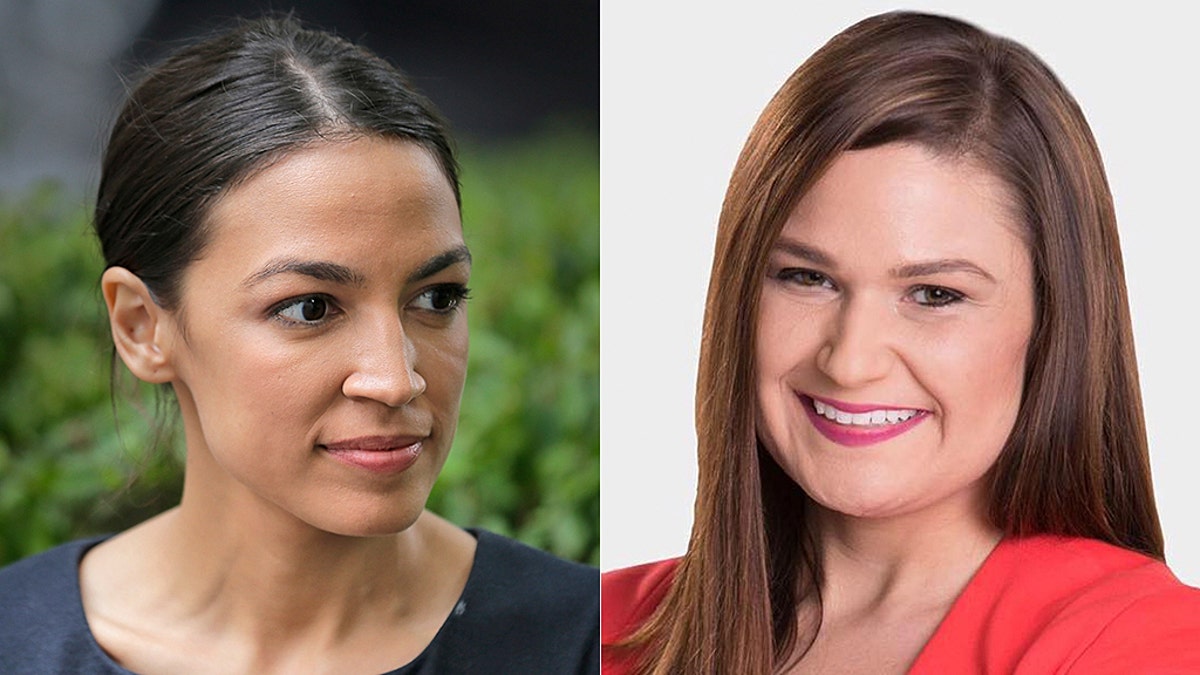 State Rep. Abby Finkenauer of Iowa (right) and Alexandria Ocasio-Cortez (left) of New York are poised to be the youngest members of Congress at just 29 years old if elected.