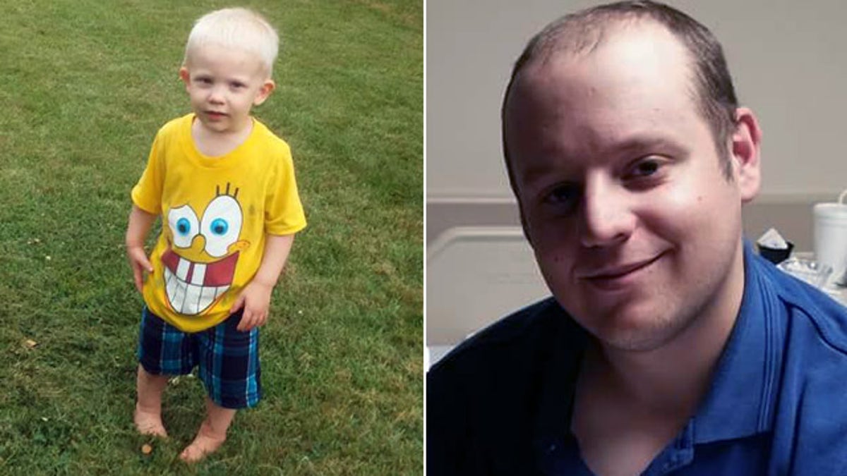 Two-year-old Jonathan Schmoyer and father Jacob Schmoyer were killed in Saturday night's explosion.