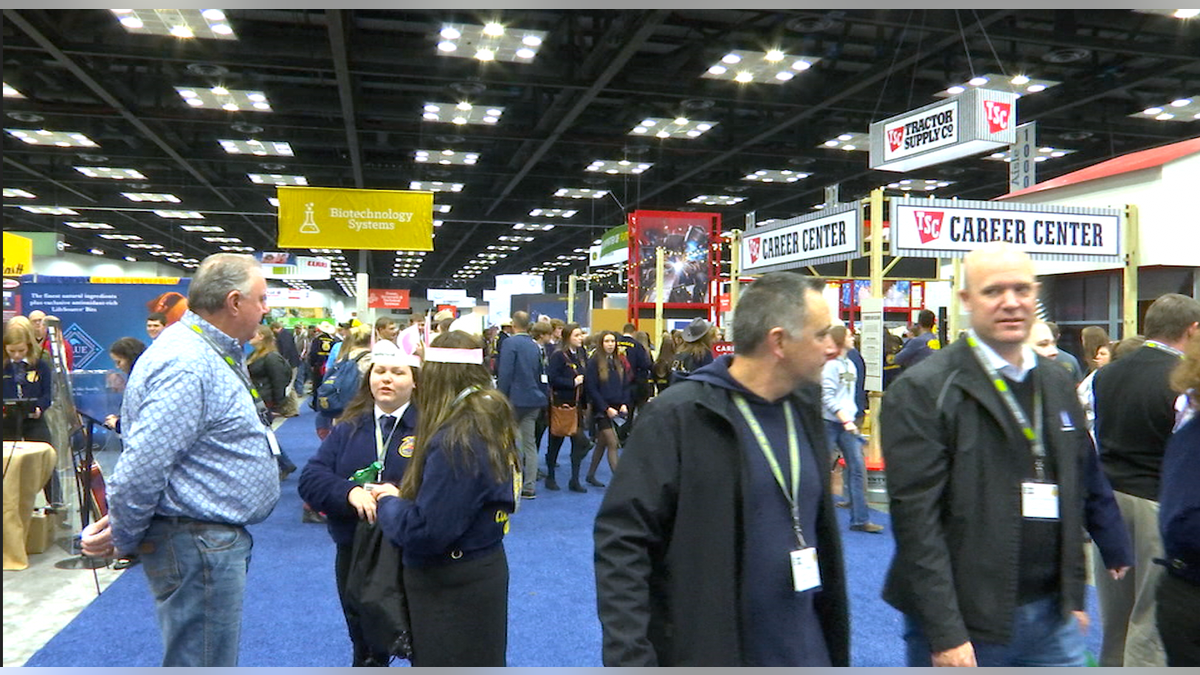 Thousands of people gathered for the Future Farmers of America national convention, sharing their expertise and thoughts this midterm election.