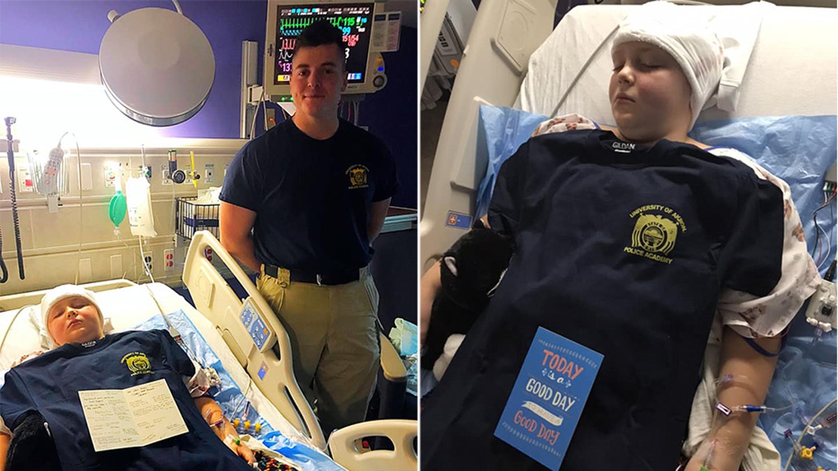 An Olive Garden server went above and beyond his usual duties to support a young customer who was having brain surgery.