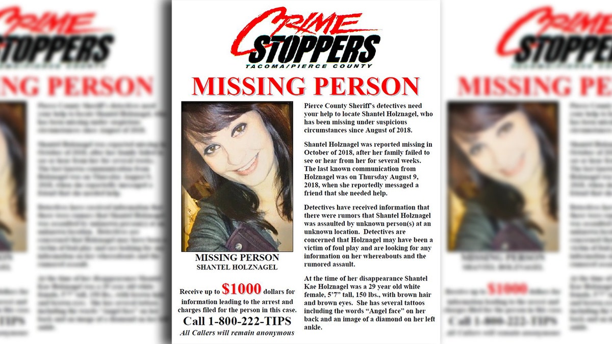Authorities are concerned that Shantel Holznagel may have been a victim of "foul play," and said she was last heard from in early August.