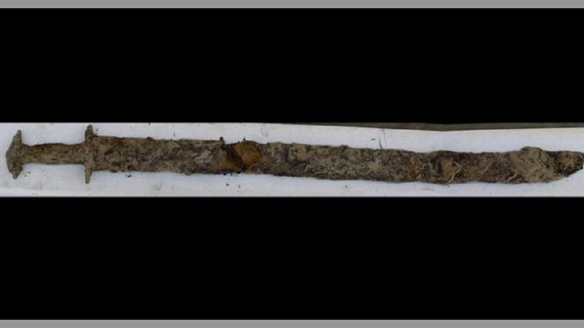 Experts believe the sword is around 1,500-years-old.