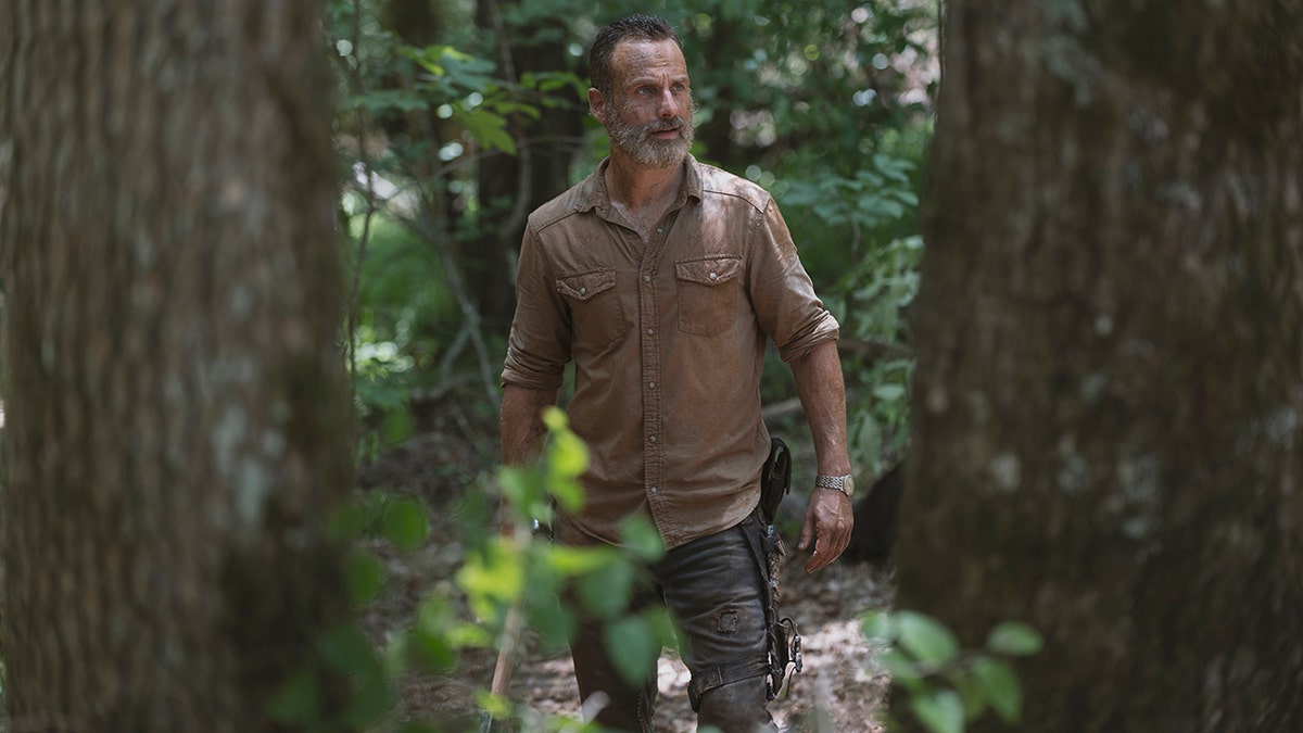 Andrew Lincoln as Rick Grimes in 'The Walking Dead' Season 9, Episode 4.