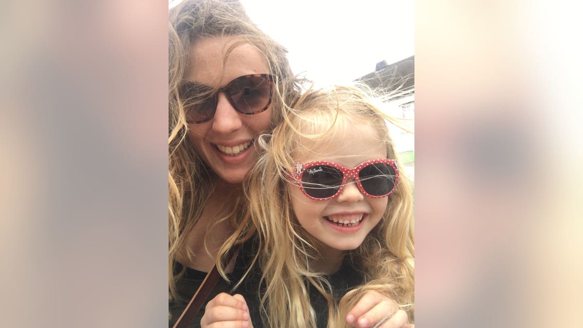 Coco Bradford, 6, who died from sepsis at the Royal Cornwall Hospital on July 31, 2017, is pictured with her mother, Rachel Bradford.