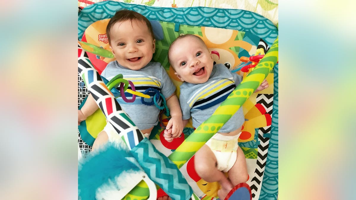 Cam, pictured with his twin brother, faces two more surgeries in his future.