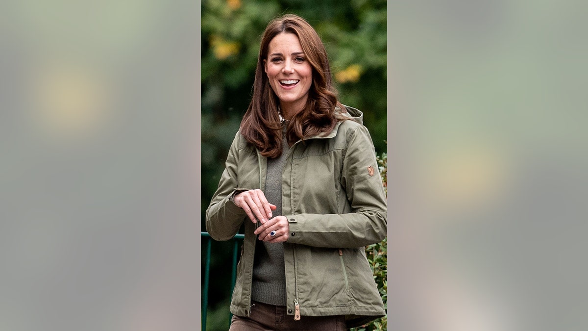 Catherine, Duchess of Cambridge during a visit to Sayers Croft Forest School and Wildlife Garden on Oct. 2, 2018 in London. 