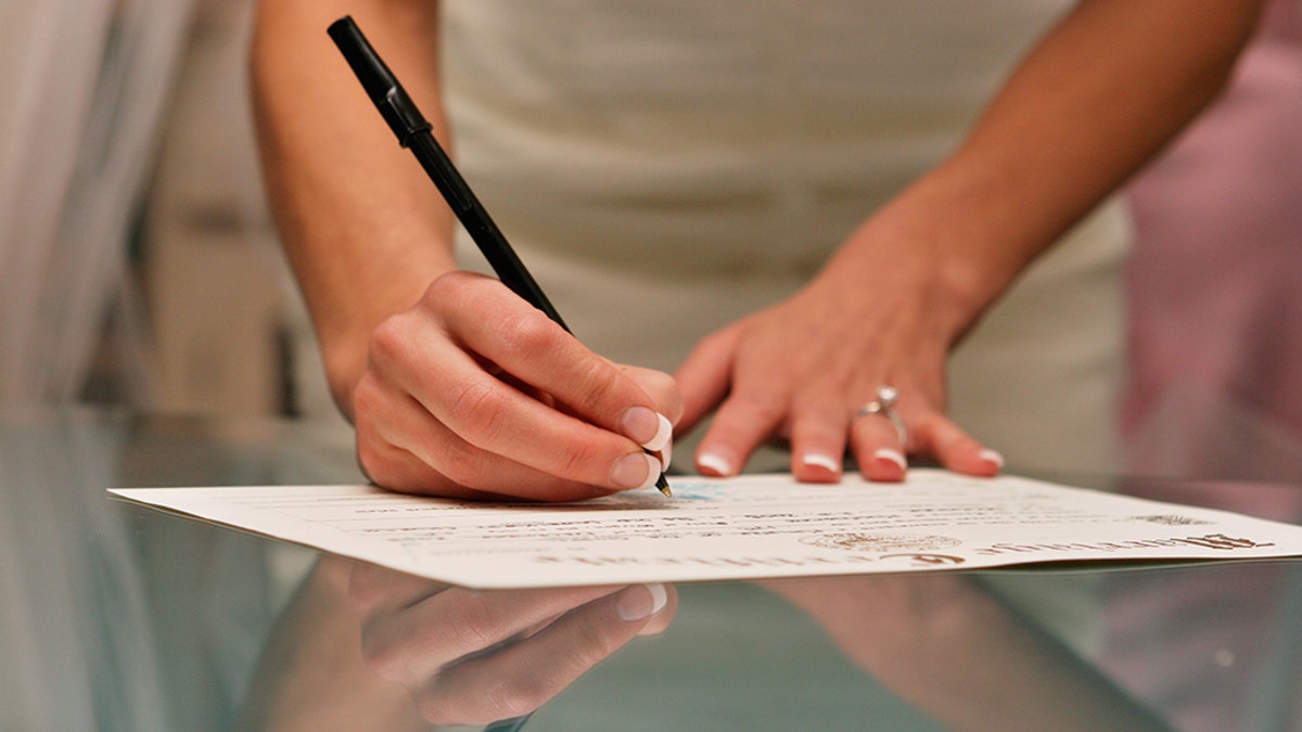 One bride-to-be is accused of going too far ahead of her big day.