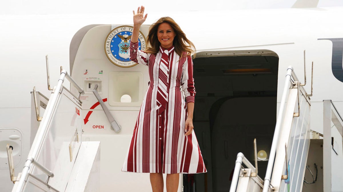 Melania Trump arrived in Ghana on Tuesday as part of her first big international trip.