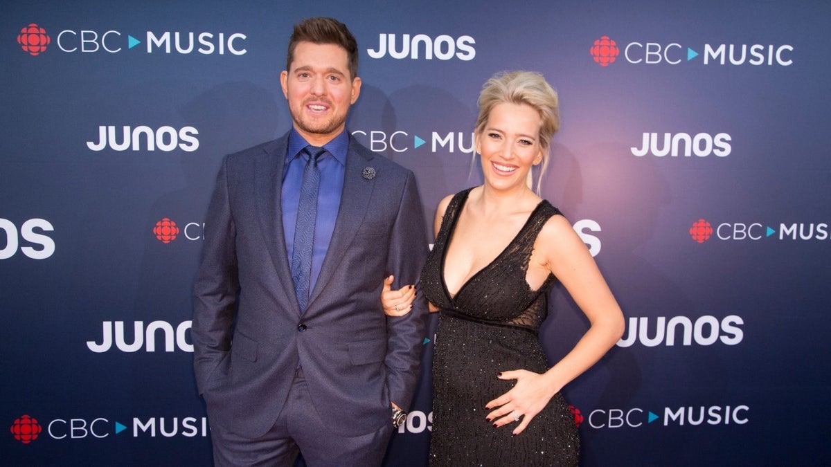Michael Buble and his wife, Luisiana Lopilato.
