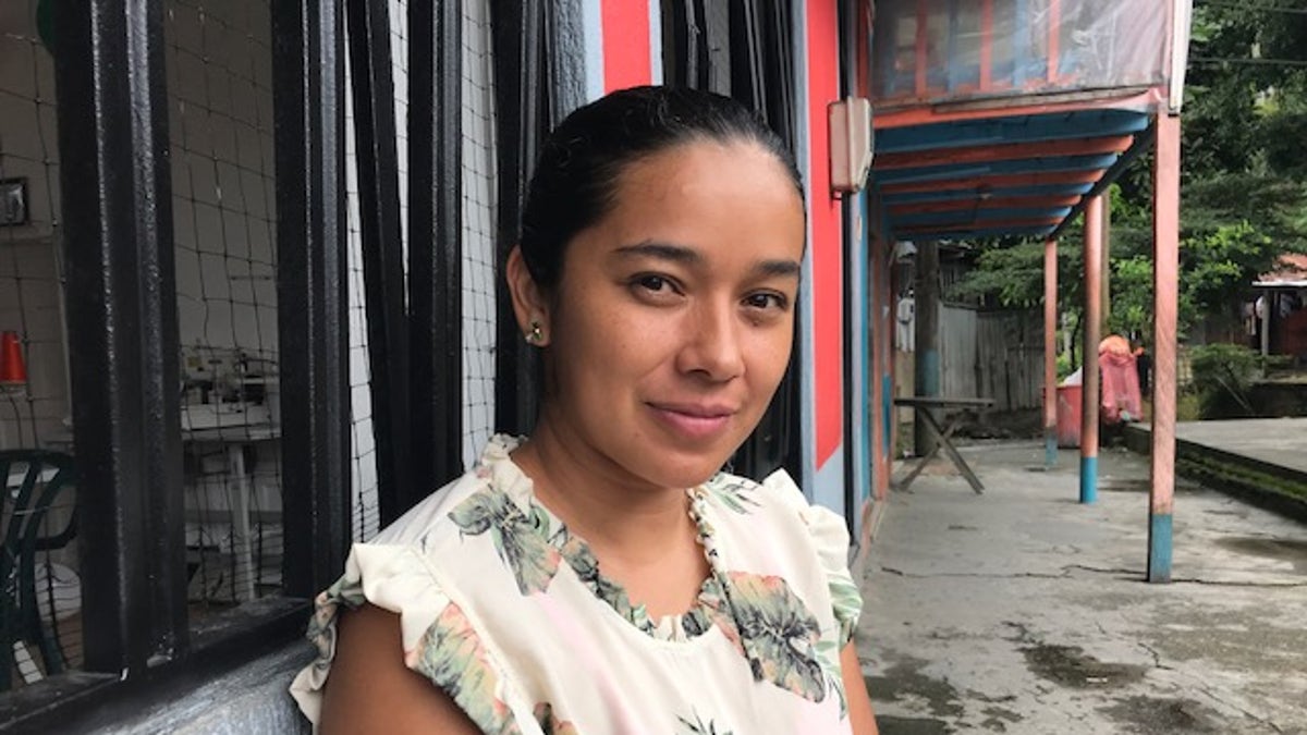 Paola Henao, 34 has started learning English and hopes her children too have the opportunity. 