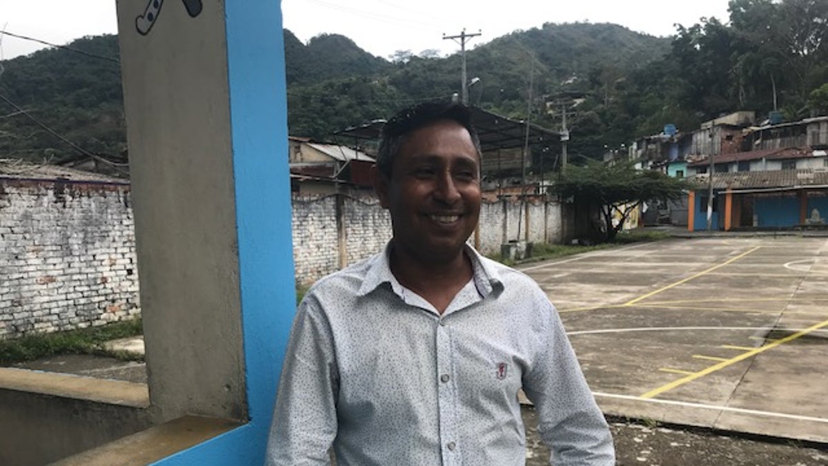 Albert Ramos, president of the Community Action Board in Coscuez, manages local requests and complaints in the 2,800-person emerald mining community