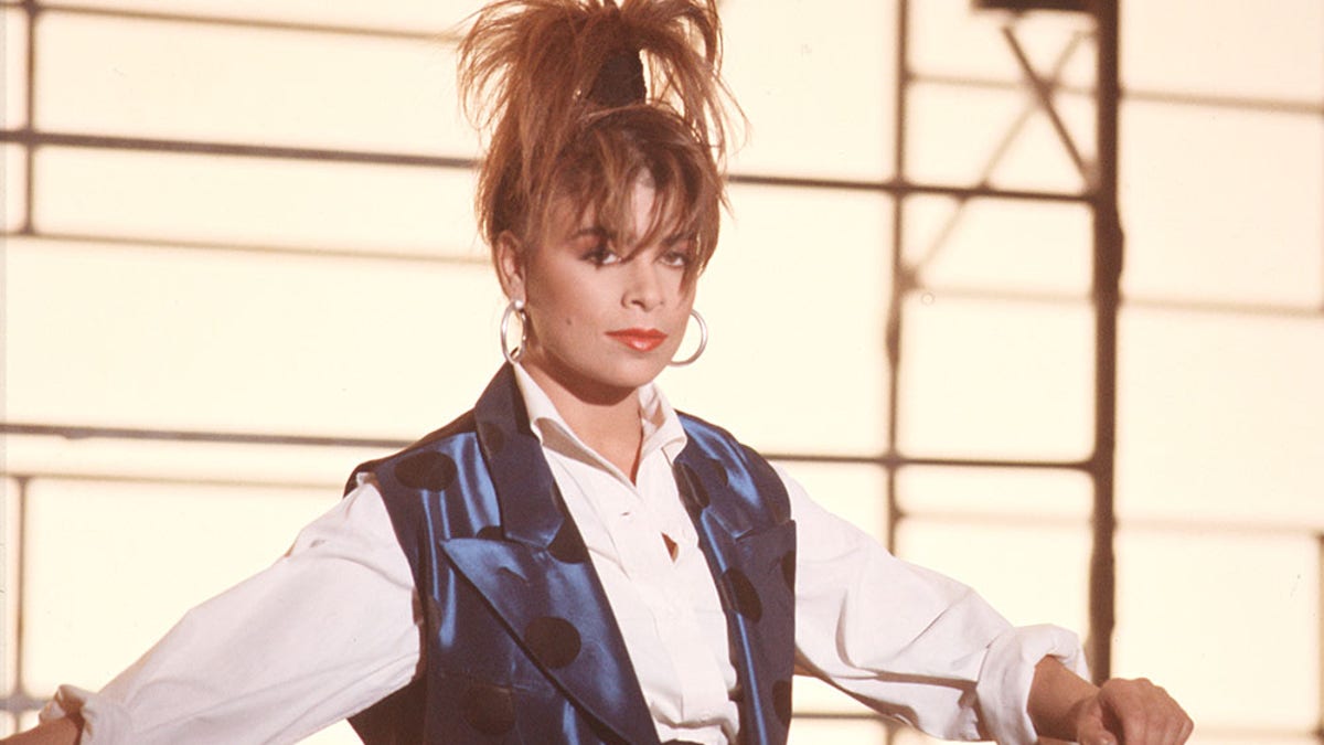 Paula Abdul dances during the filming of the video for her hit song "Forever Your Girl" which was released in June 1988.