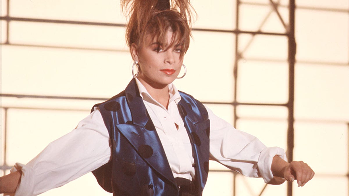 Paula Abdul dances during the filming of the video for her hit song "Forever Your Girl" which was released in June 1988.