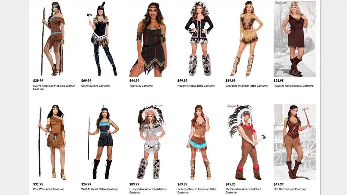 Petition to pull Yandy s sexy Native American Halloween costumes