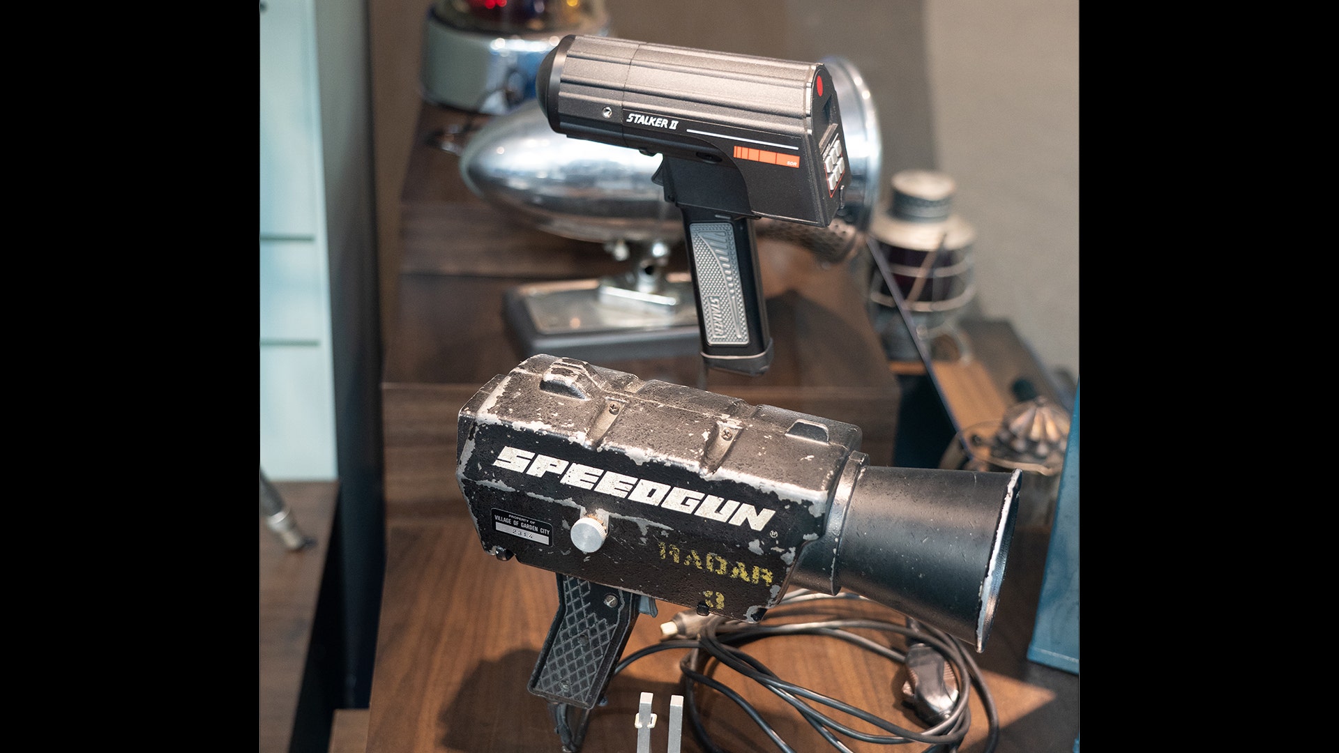 The museum's exhibits also house early models of radar detection equipment used by actual law enforcement officials.