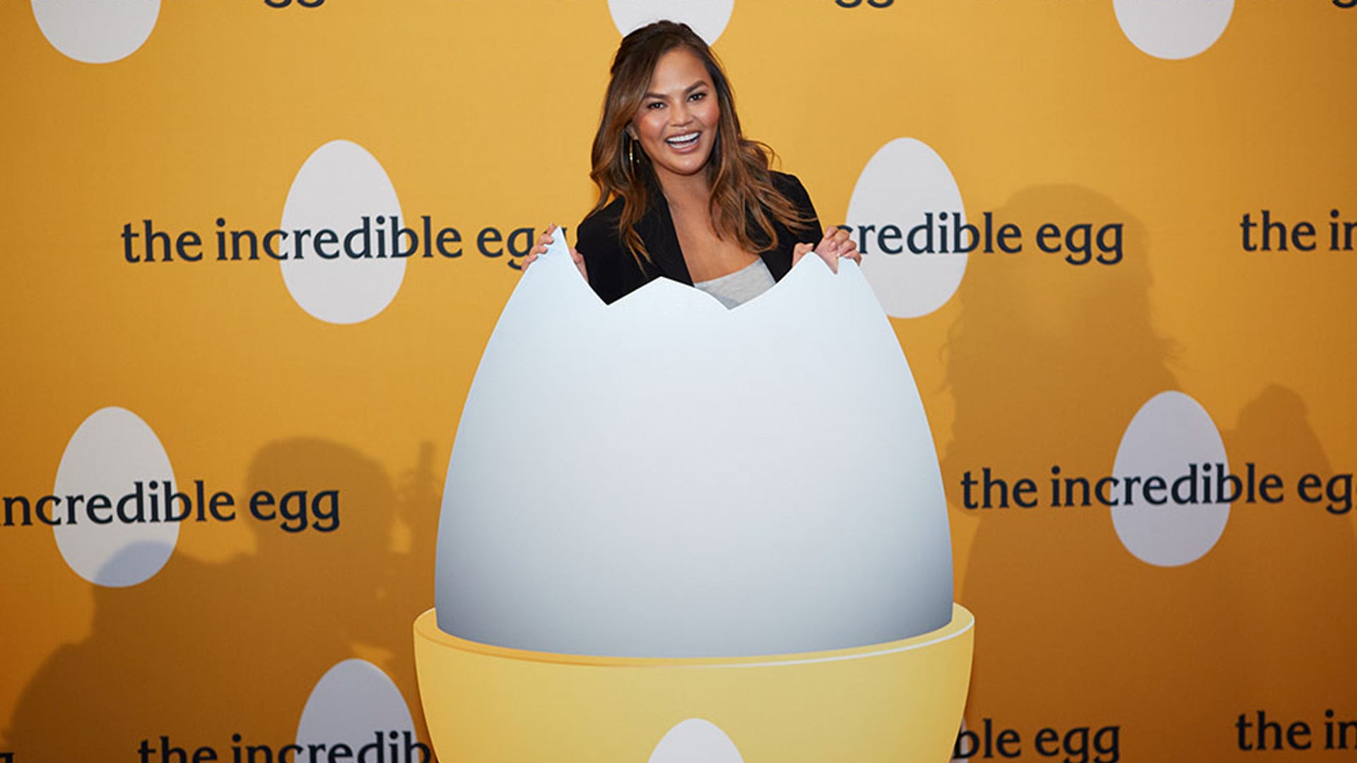 Chrissy Teigen celebrates her new cookbook, "Cravings Hungry for More" with a carnival themed block party "#CRAVINGSFEST" hosted by the Incredible Egg in New York City on Oct. 13, 2018. 