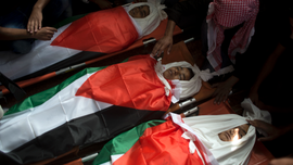Gazans bury 3 teens killed in Israeli strike, demand revenge