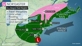 Nor'easter to hit mid-Atlantic, New England this weekend