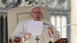 Pope decries that 'wealthy few' feast on what belongs to all
