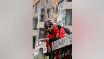 World Series trophy damaged at Boston parade by beer can