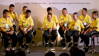 Thailand's celebrity cave boys head out on overseas tour