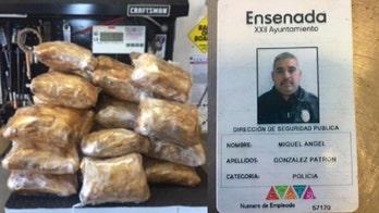 Mexican policeman held after meth found in car