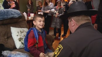 Maine officers escort boy to final chemo treatment
