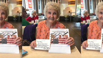 Indiana woman says she 'never gave up hope' that Trump would get American flag quilt