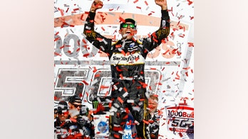 Aric Almirola takes Talladega to move on to NASCAR playoffs second round