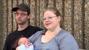 First responders reunite with baby they helped deliver