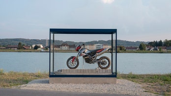 'New' BMW motorcycle salvaged from sunken ship now an art exhibit