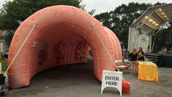 Giant inflatable colon stolen, prompting reward for its return