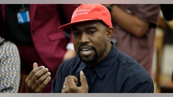 Kanye West gifts president of Uganda sneakers after visit to the White House