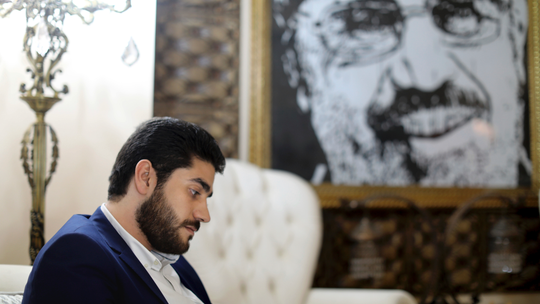 Son of Egypt's jailed former president campaigns for father