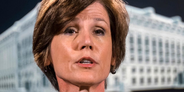 Sally Yates was removed from her position as acting attorney general after she refused to enforce President Donald Trump's travel ban.