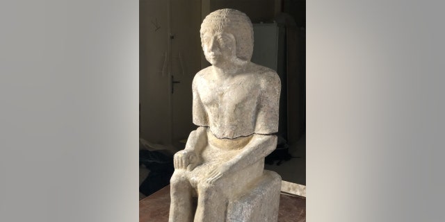 Complete granite statue of Kaires detail. (Credit: Czech Institute of Egyptology, Faculty of Arts, Charles University)