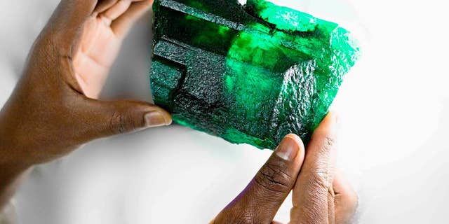 A huge emerald crystal was unearthed in early October in the largest emerald mine in the world in Zambia.