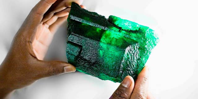 A huge emerald crystal was unearthed in early October in the largest emerald mine in the world in Zambia.