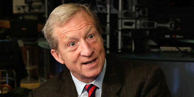 Tom Steyer, seen here, said: "If you look across the political scene, what you see is routine, systematic lawlessness. ... We see it in a president who has been breaking the law systematically."