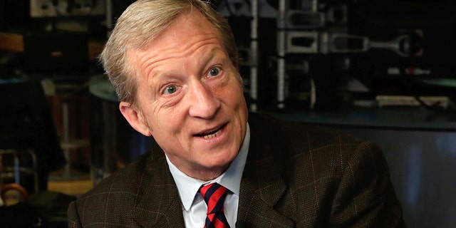 Tom Steyer, seen here, said: "If you look across the political scene, what you see is routine, systematic lawlessness. ... We see it in a president who has been breaking the law systematically."