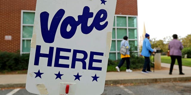FILE: A polling place in Charlotte, N.C.