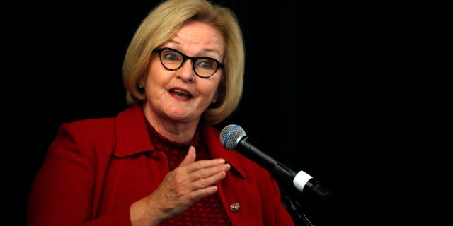 Sen. Claire McCaskill of Missouri, seen here in September, voiced her complaints on the Senate floor. (AP Photo/Jeff Roberson, File)