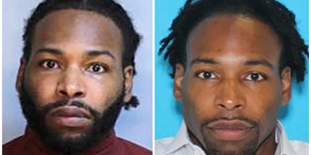 This combination of undated photos shows Jonathan Wesley Harris, of Johnstown, Pa. Harris is accused of strangling Christina Carlin-Kraft in one of Philadelphia's affluent suburbs. He arrived for a preliminary hearing on murder charges, Oct. 5, 2018 in Ardmore, Pa.