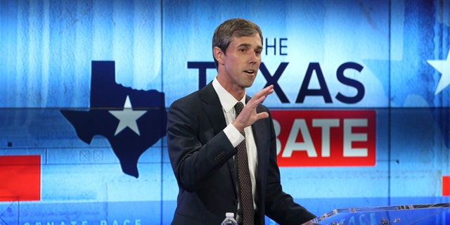Rep. Beto O'Rourke, a Democrat, is challenging incumbent Republican Sen. Ted Cruz in Texas.