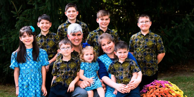 This undated photo provided by Don Williams shows Charles Wesco, his wife Stephanie and their children. (Don Williams via AP)