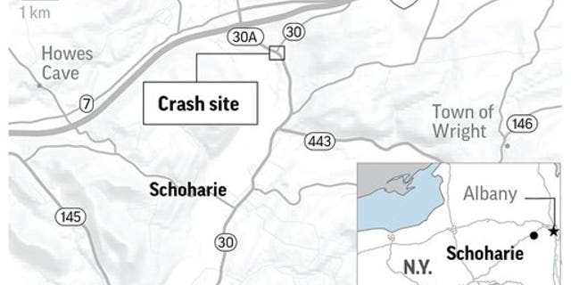 State police say 20 people died in a crash in upstate New York that local officials say involved a limousine near a crowded tourist spot.